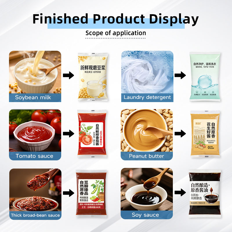 Fully Automatic Vertical Liquid Packing Machine for Food &amp; Beverage with Labeling Wrapping Capping Functions for Bags/Film/Paper