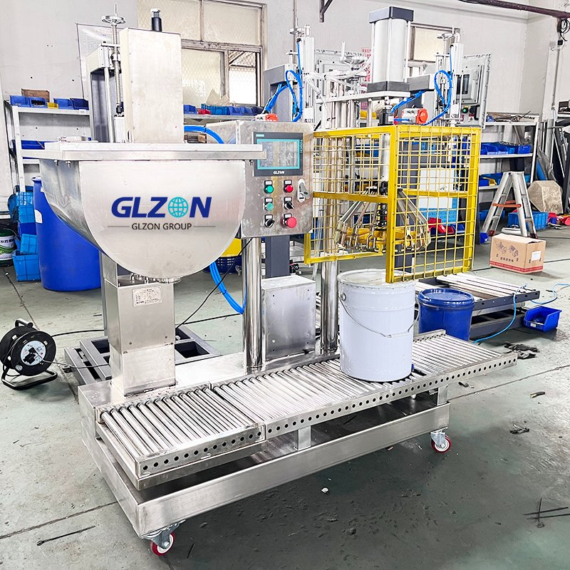 Small Liquid 5 Gallon Pail Filler, Manual Container Filling Machine with Servo, Machines for Filling Collapsible, Outdoor Gallon Filling Equipment