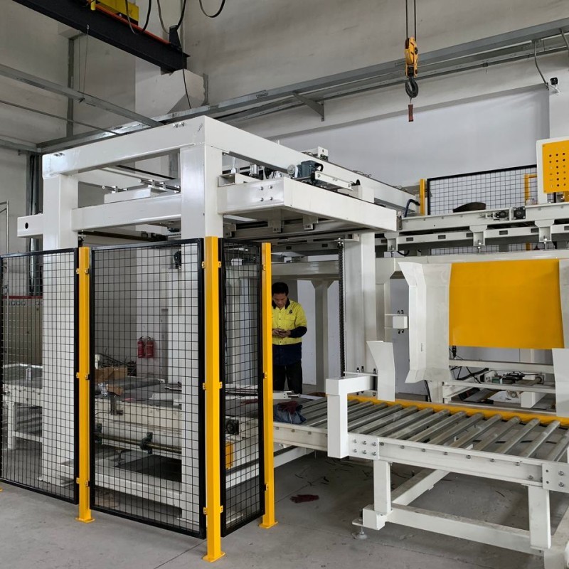 Automatic High Speed High Level Palletizing Machines For Gypsum Powder Putty Powder Valve Bags