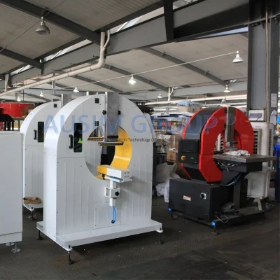 Horizontal Packaging Machine Orbital Stretch Wrapping Machine PE Film Stretch Wrapper