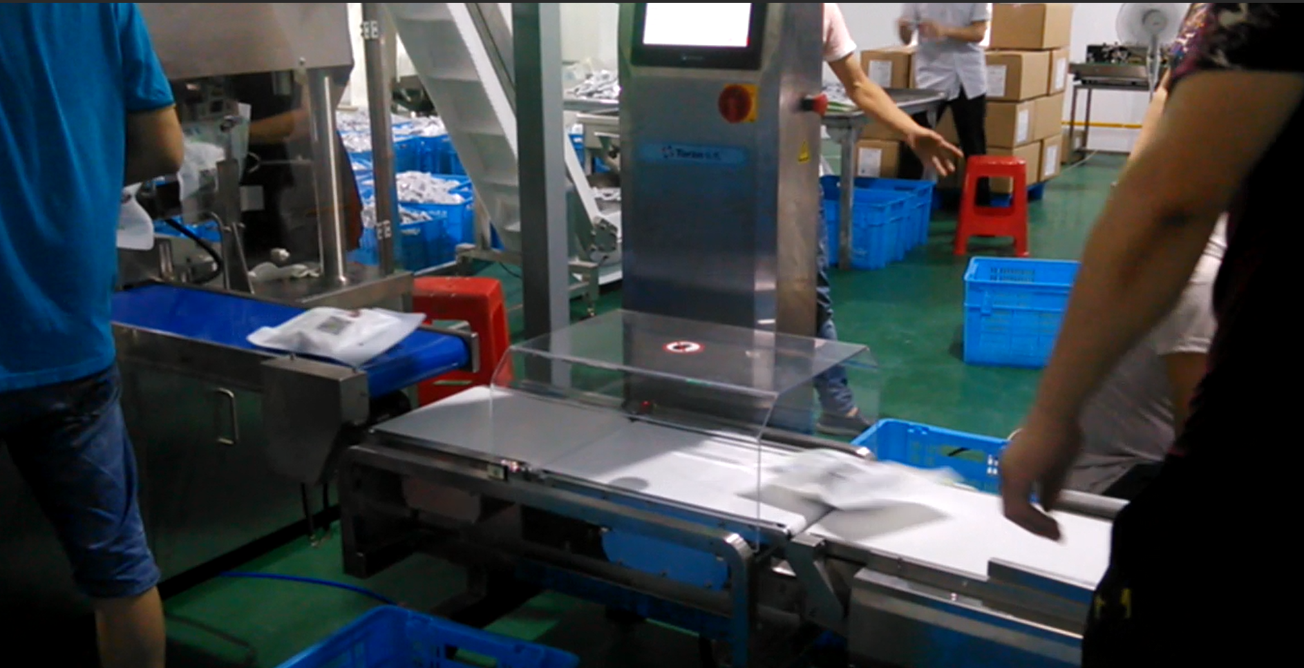 Made In China High Quality Practical Automatic Weighing Machine Checkweigher With Metal Detector