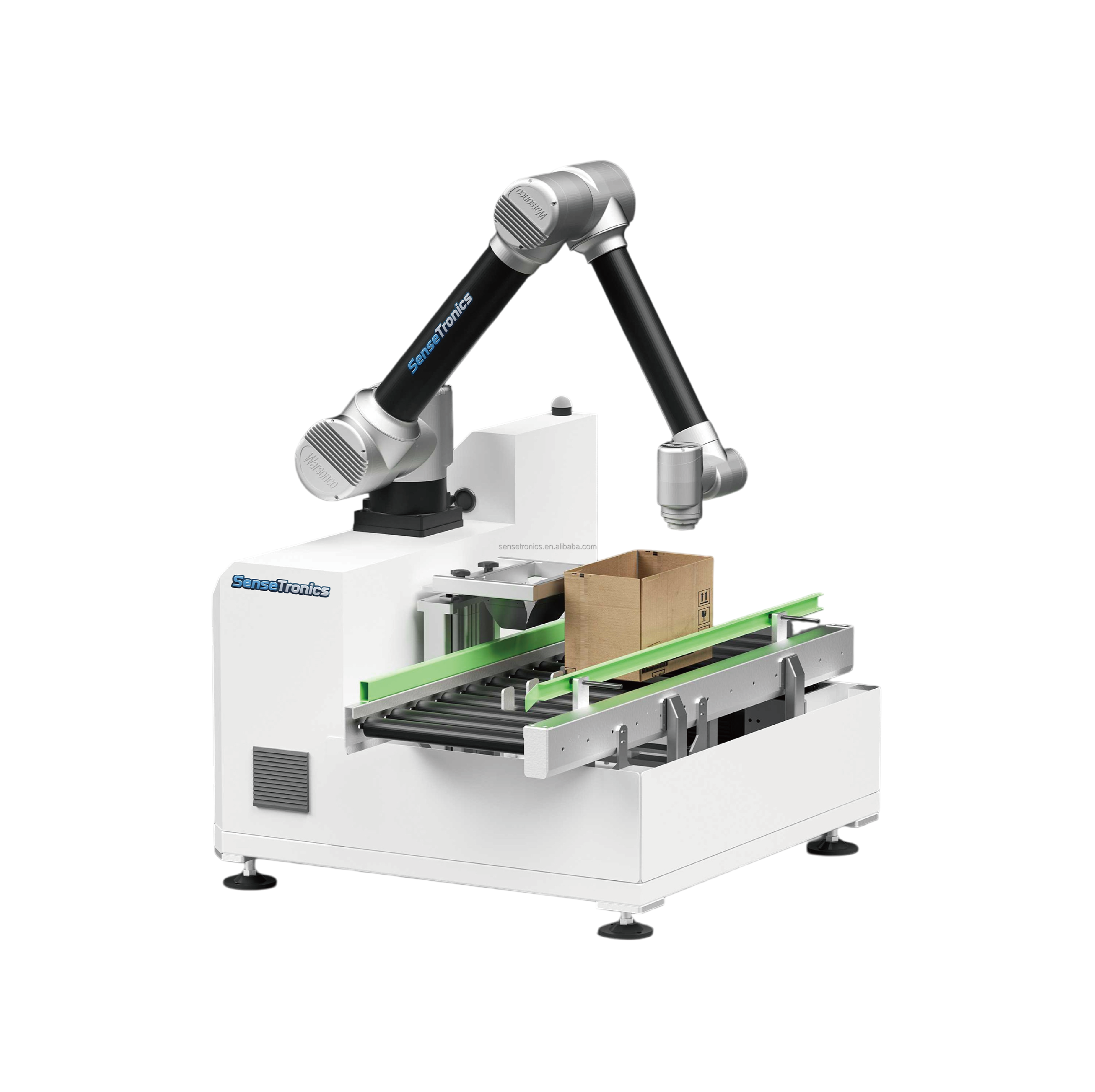 Industrial Robotic Palletizer with PLC Motor Fully Automatic High-Speed Palletizing System for End Line Packaging Food Beverage