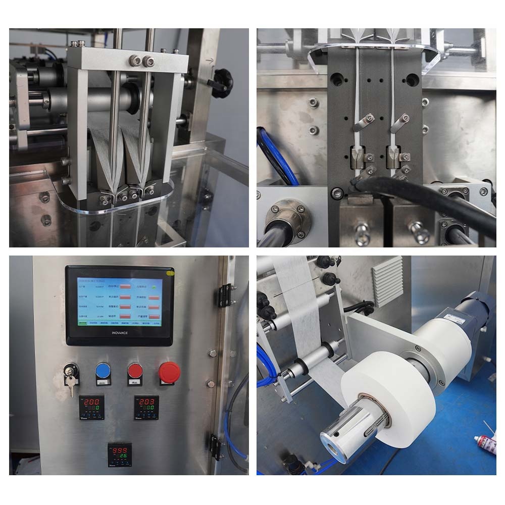 Automatic 2 Lane High Speed Filling &amp; Gluing Small Snus Powder Pouch Packaging Machine 0.3g-1g High Productivity