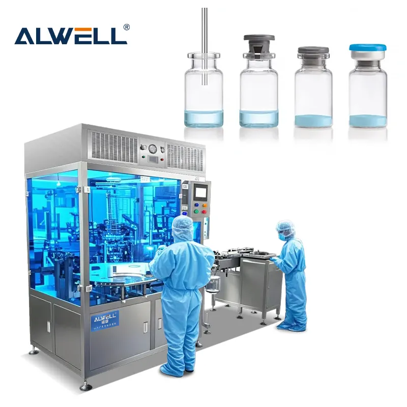 Automatic Vials Plastic Bottle Filling and Capping Machine Step 1