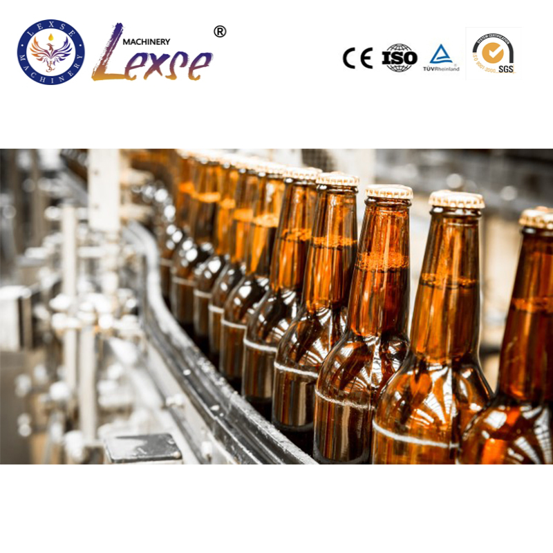 Glass Beer Bottle Filling Capping Labeling Machine Grape Wine Filling Machine Line