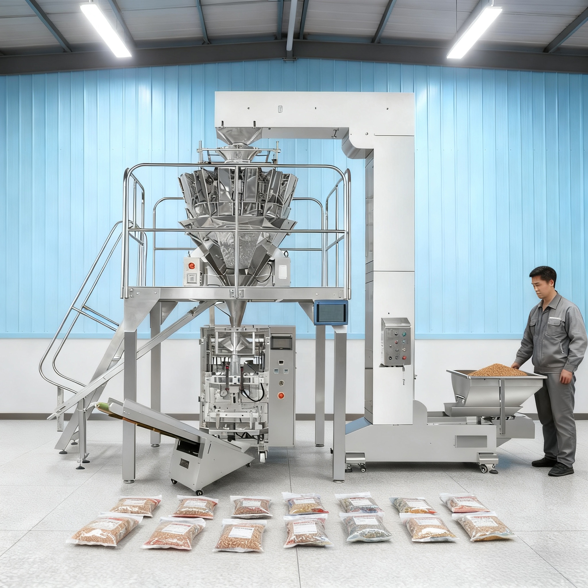 Egg Liquid/Juice/Palm Oil/Water Automatic Liquid Vacuum Packing Machine Water Soluble Film Vertical Packaging Machine