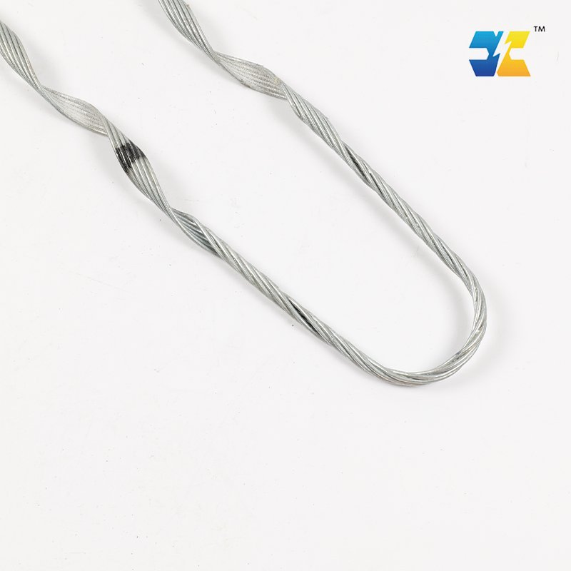 Galvanized Steel Preformed Helical Dead End Cable Tension Clamp for Opgw Fiber Optic Cables