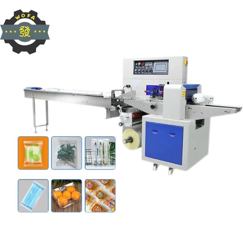 Pillow - Type Horizontal Automatic Biscuit, Candy, Soap and Hard Candy Tissue Paper Packaging Machine.