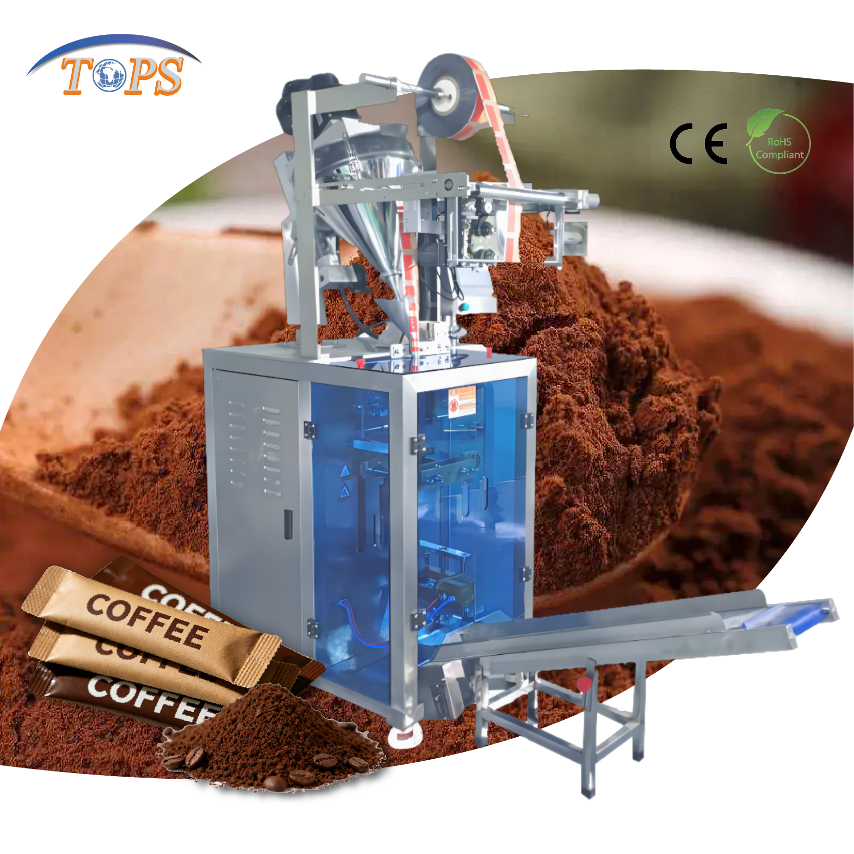 Full Weld Automatic Touch Screen Pouches/Bags Labeling Packing Machine For Food Materials With High Capacity