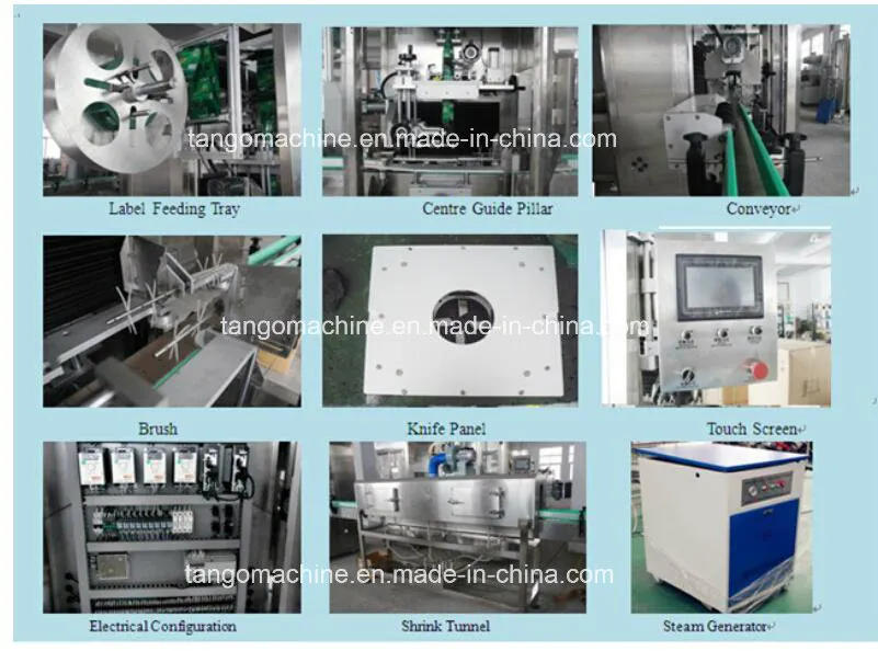Automatic Juice Glass Round Square Bottle Sleeve Shrink Labeling Label Machine Details