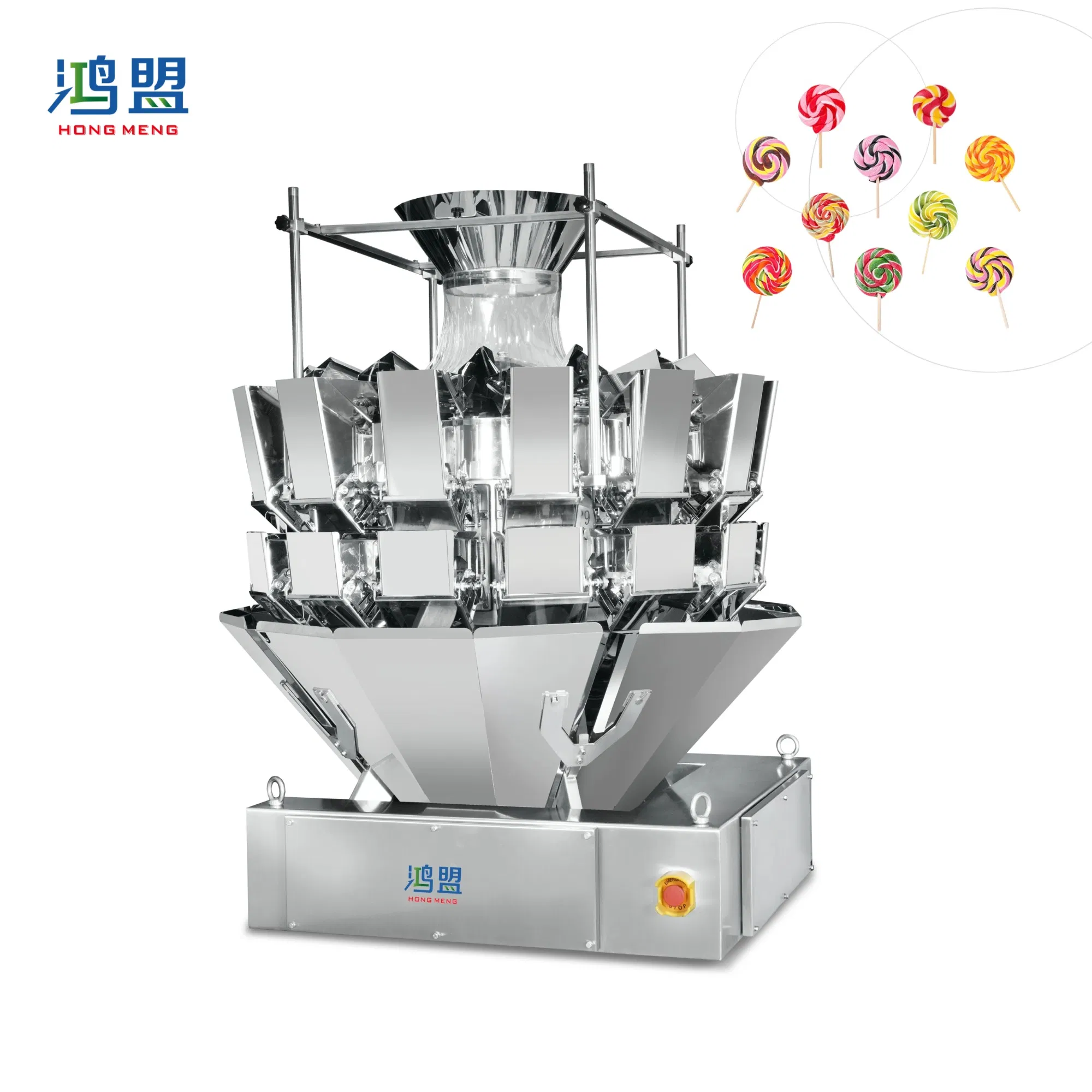 Sugar Multihead Weigher Combination Scale Weigher Automatic Sachet Small Plastic Packaging Machine Set Weighing and Sealing Packing Machinery Frozen Food