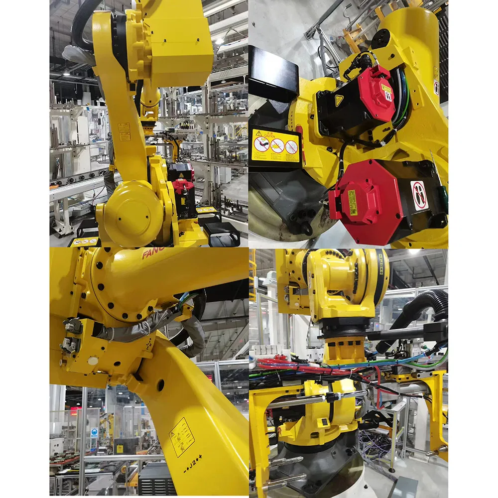 Robot Arm Carton Erector Packer Machines Line Bottle Robot Case Erecting Packing End of Line Palletizer