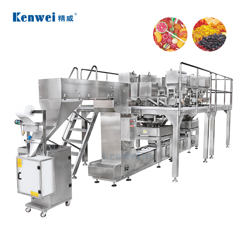 Versatile Bulk Food Packaging System with Multiple Units Multihead Weigher Packaging System