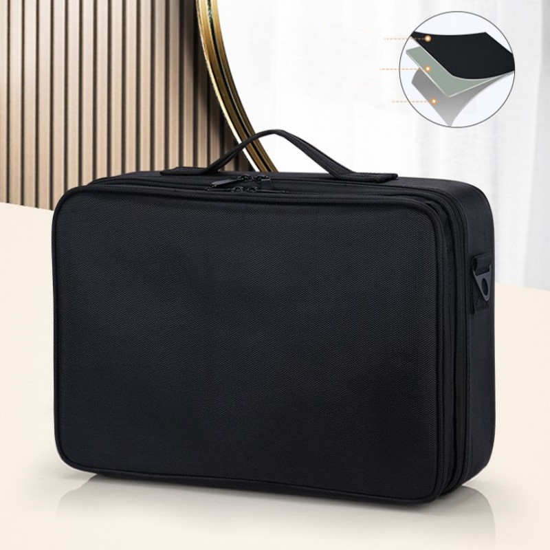 Hot Sale Professional Makeup Brushes Organizer Bag Makeup Artist Cosmetic Case Makeup Handbag Travel Portable Cosmetic Bag