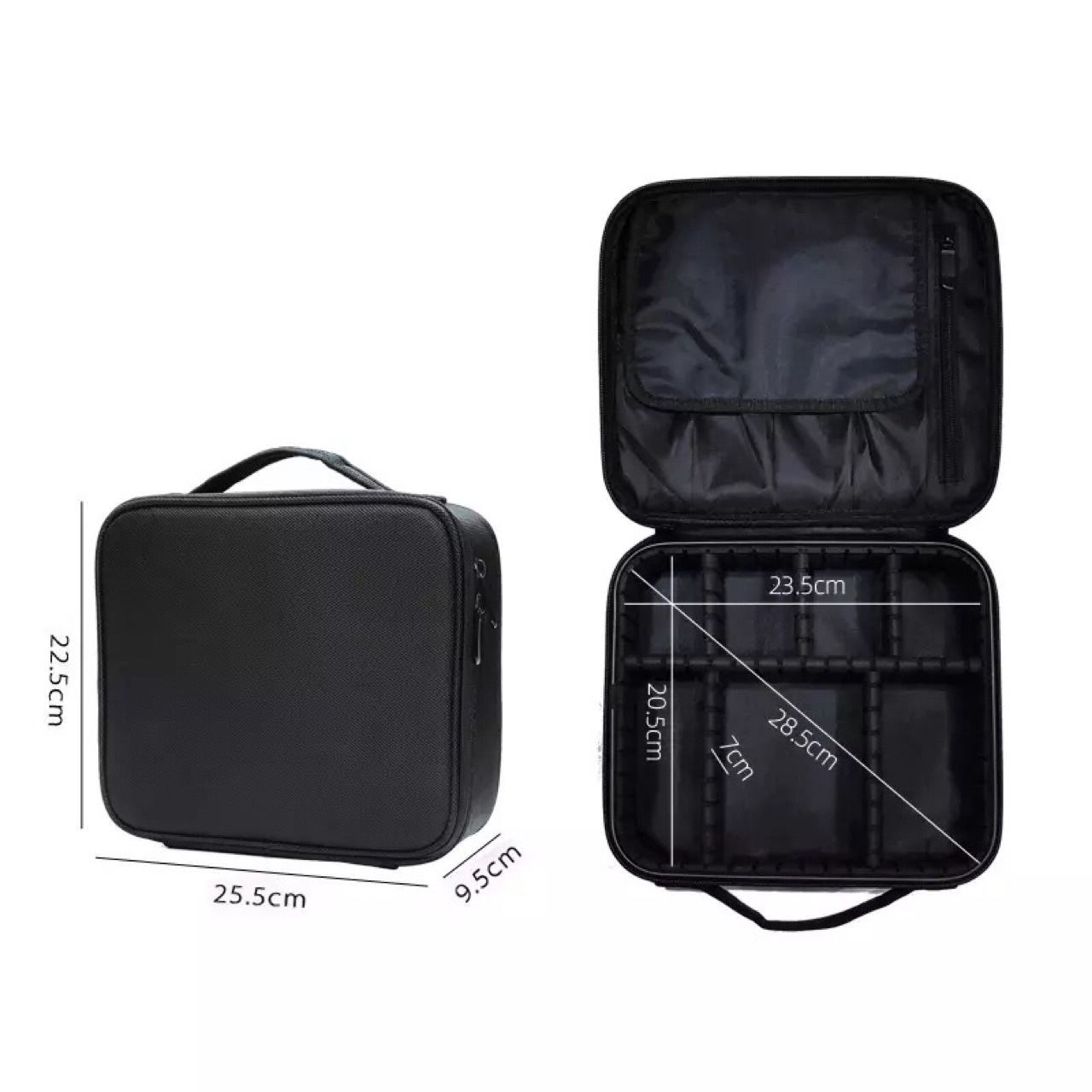 Wholesale Women Travel Storage Professional Fashionable Make up Cosmetic Bags Cases With Gold Zipper