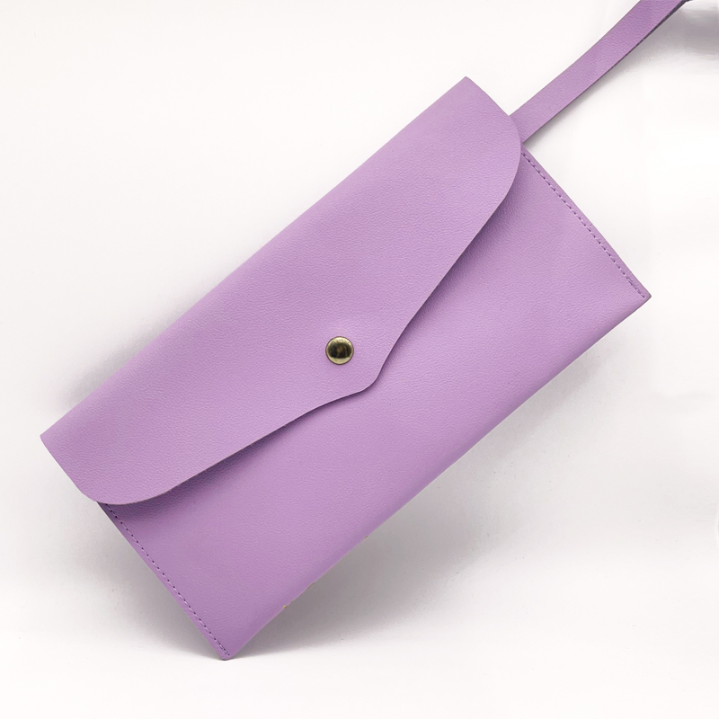 Best Seller Professional Makeup Bag Button-Up Envelope Bags Custom Cosmetic Purse Organizer Ladies Clutch Makeup Bags