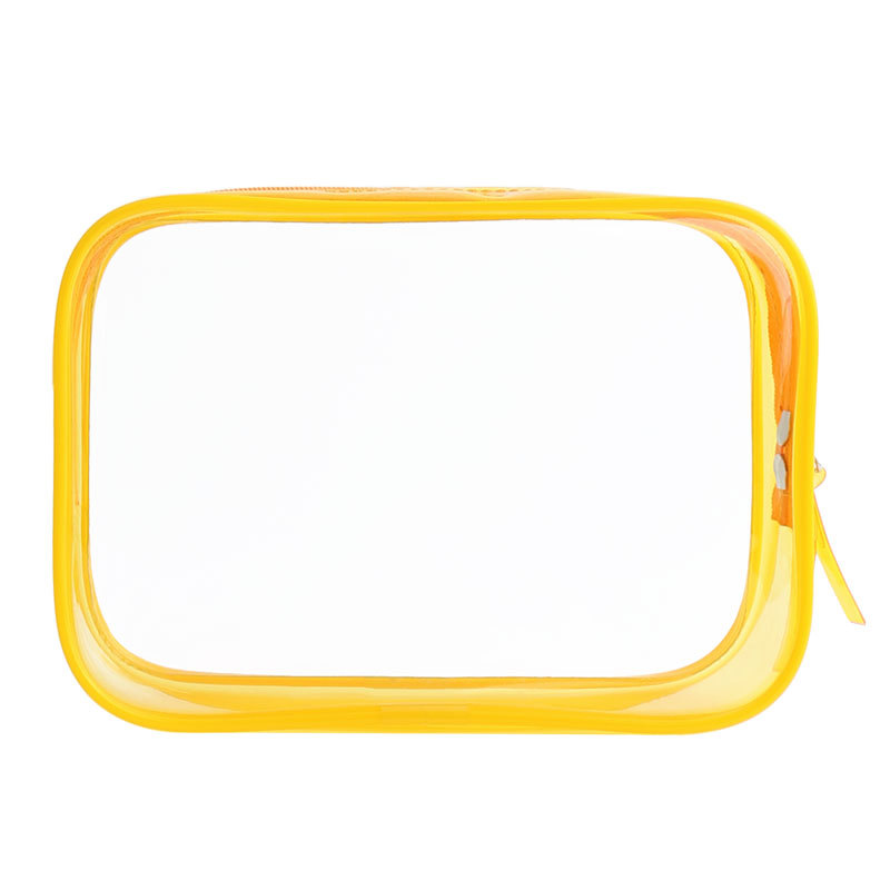 Customized Transparent Waterproof Make Up Bag Portable PVC Plastic Cosmetic Makeup Zipper For Vacation Travel