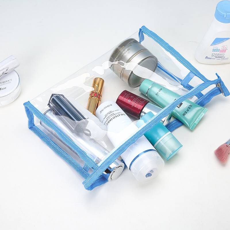Custom Transparent PVC Toiletry Cosmetic Bag High Quality Clear EVA Travel Makeup Bag