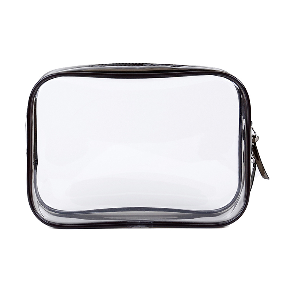 Clear PVC Cosmetic Bag with Pattern Luxury High Quality Cosmetic Bag with Zipper