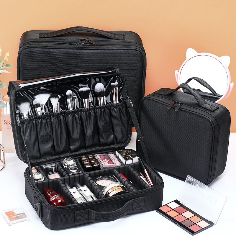 Hot Sale Custom Waterproof Brushes Makeup Bag Portable Artist Beauty Professional Make up Case Travel Organizer Cosmetic Bsh Set