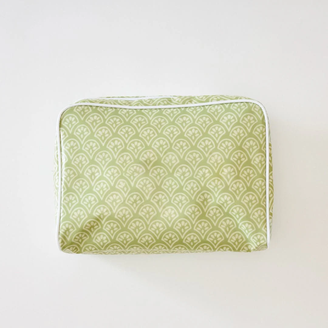 Customized Fashion Pink Stripe Makeup Striped Cosmetic Pouch for Travel Large Patterned Toiletry Bag Tile Clear Coat Bag