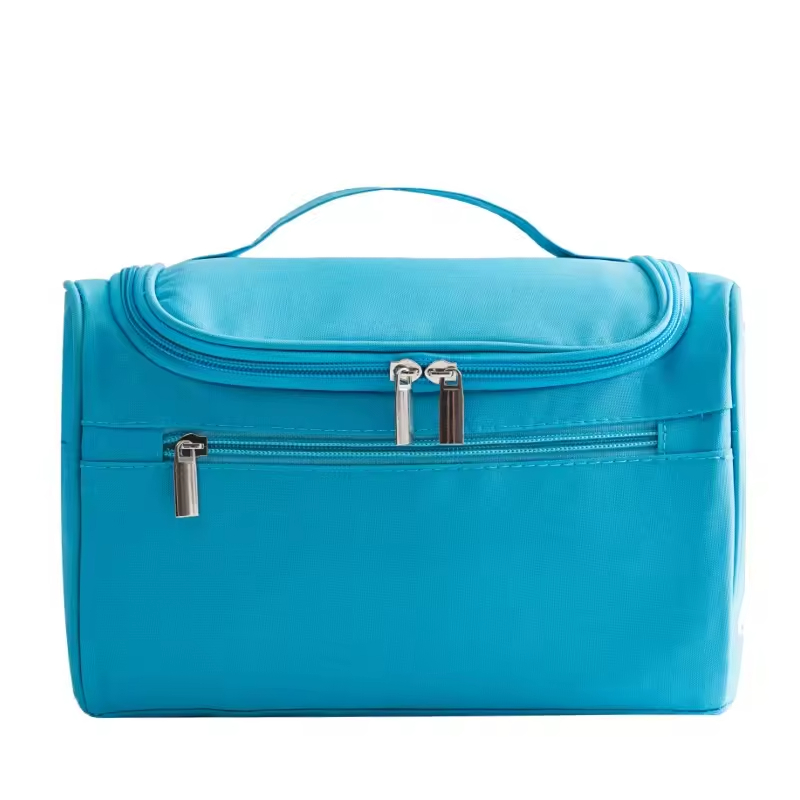 Custom Women's Travel Waterproof Cosmetic Organizer Bag Durable Hanging Hook for Toiletry Collapsible Makeup Bag