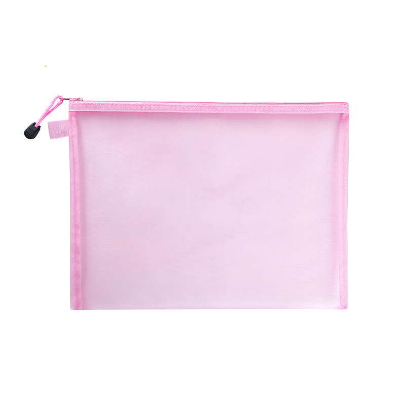 Custom Printed Organizer Zipper Nylon Mesh Multi Color Multi Size Foldable Hanging Eye Strap Zipper Makeup Bag
