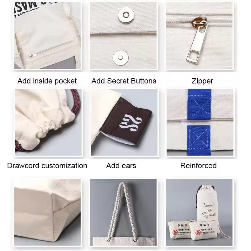 ZHYD Custom Logo Zipper Canvas Travel Cosmetic Bag Hanging Toiletry Organizer Portable Makeup Storage Pouch with Multi Pockets