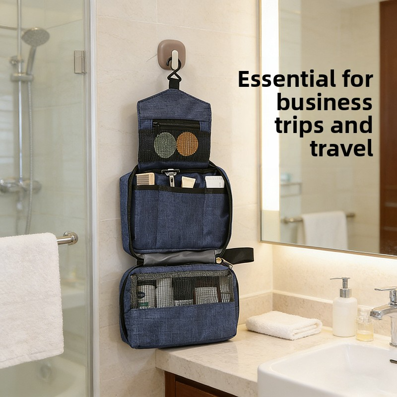 Hanging Travel Toiletry Bag Waterproof Makeup Organizer Multifunctional Portable Cosmetic Bag Customizable Wholesale