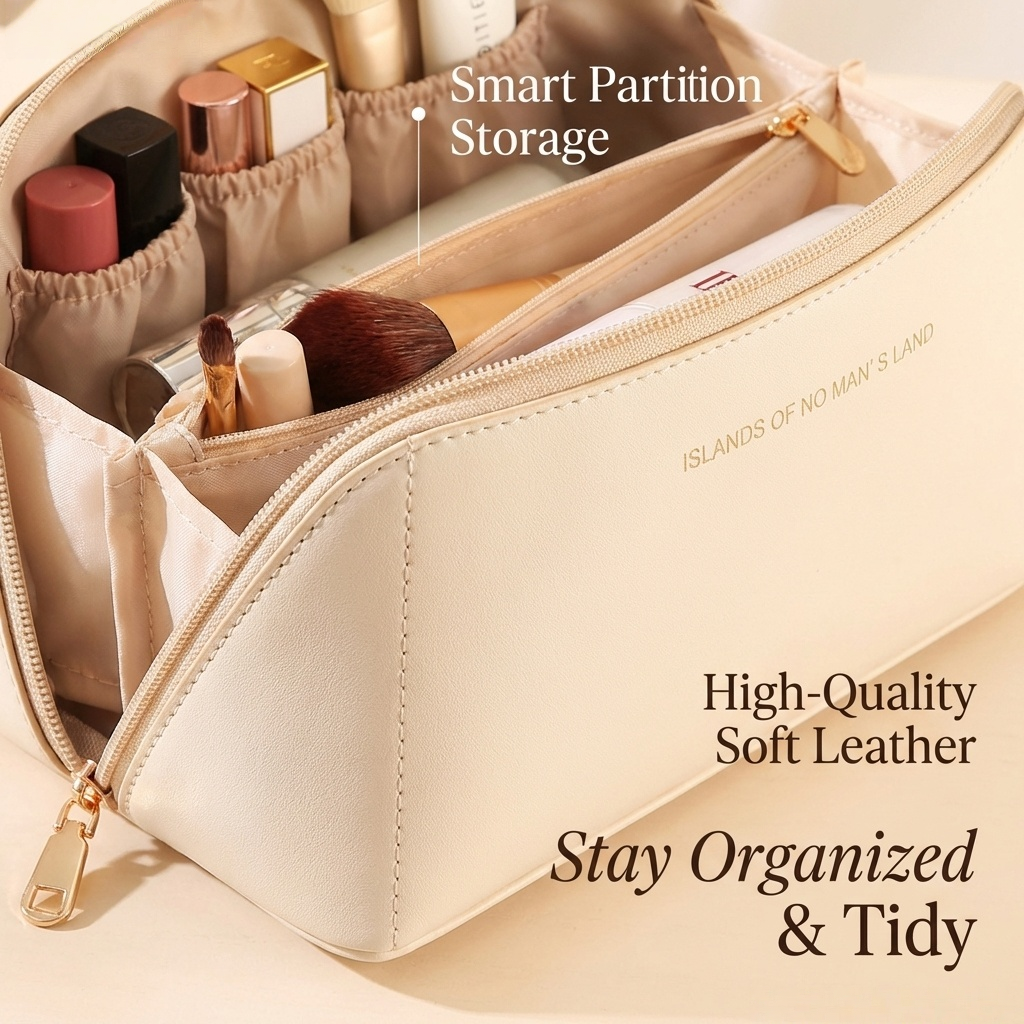 Wholesale Soft Fabric High Quality Cosmetic Travel Makeup Bag Large Capacity Portable Storage Bag in Stock