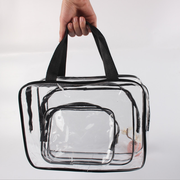 Clear Makeup Organizer Pouch Detail