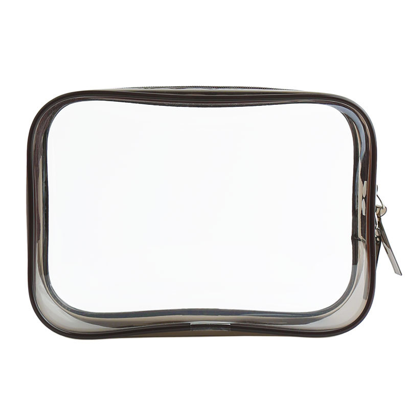 Customized Transparent Waterproof Make Up Bag Portable PVC Plastic Cosmetic Makeup Bag clear Zipper Pouch For Vacation Travel