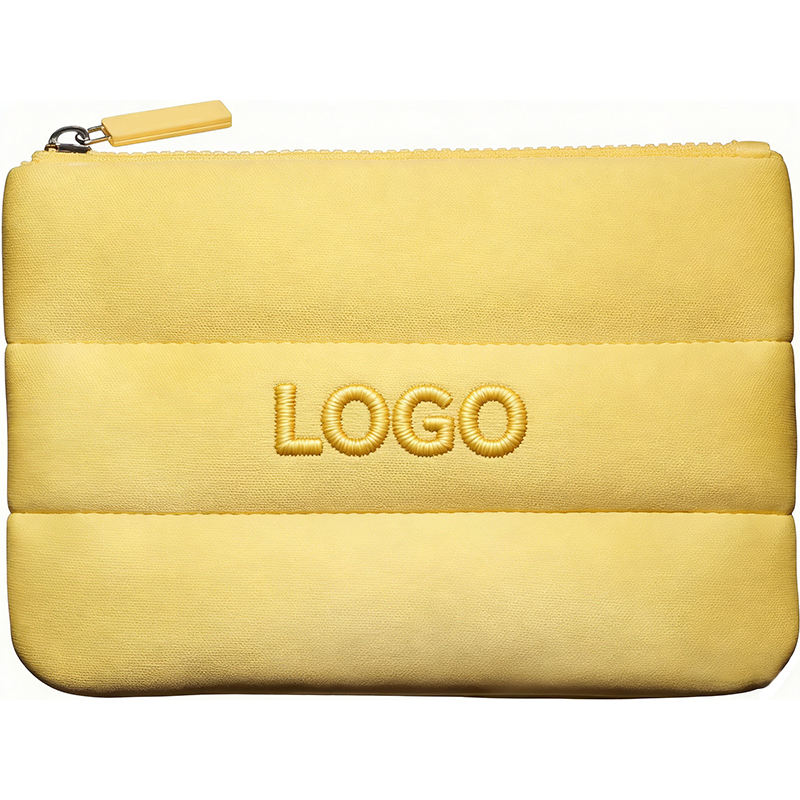 2026 Custom LOGO Large Makeup Bag with Zipper Closure Eco-friendly Lip Gloss and Phone Storage Ribbon and Filled Bag