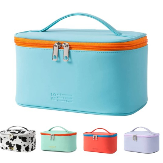 Professional Waterproof Private Label for Women With Mirror Logo Leather Luxury Travel Custom Case Box Makeup Bag