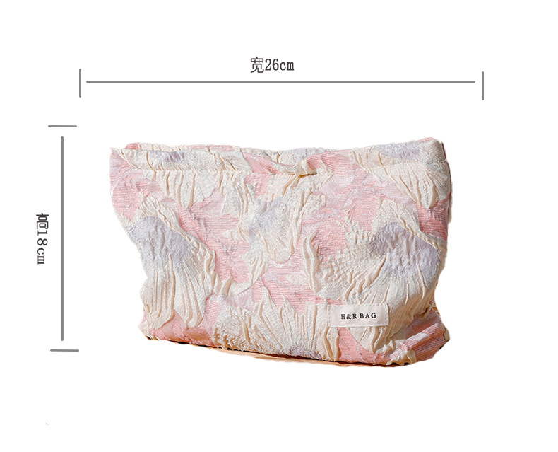 Luxury Makeup Bag Cosmetic Tool Organizer Jacquard Fabric Cosmetic Pouch Makeup Pouch for Women