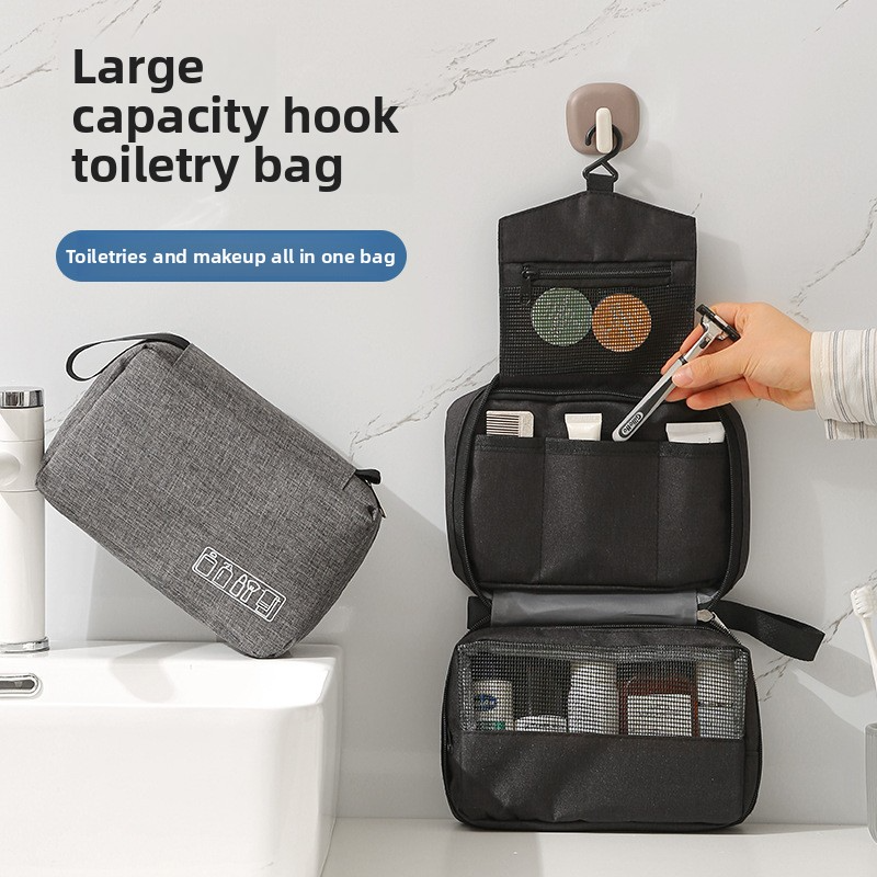 Hanging Travel Toiletry Bag Waterproof Makeup Organizer Multifunctional Portable Cosmetic Bag Customizable Wholesale