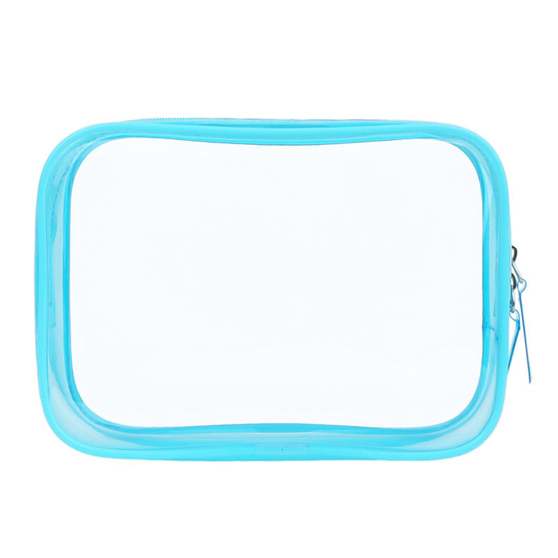 Customized Transparent Waterproof Make Up Bag Portable PVC Plastic Cosmetic Makeup Zipper For Vacation Travel