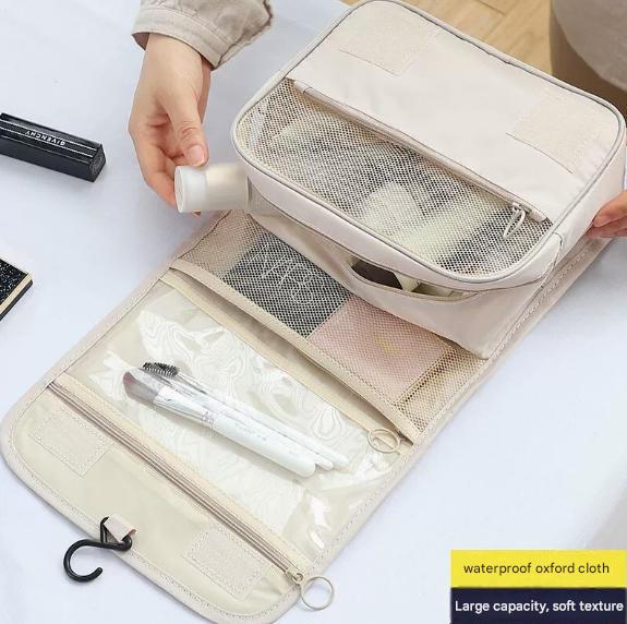 Wholesale High Quality Eco-Friendly Oxford Zipper Large Capacity for Makeup Bag Women Travel Business Trip Organizer for