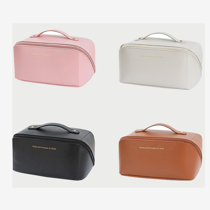 New Design Luxury Waterproof Vintage Women Pu Leather Makeup Bag Travel Makeup Pouch Bag Cosmetic Bag for Organizer Beauty Case