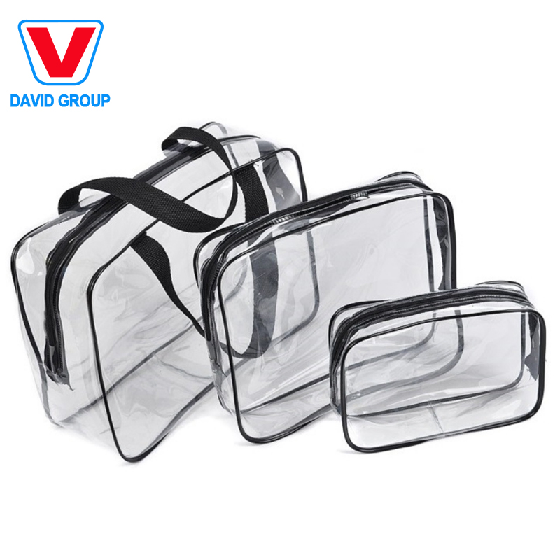 Handled Ziplock Clear PVC Vanity Bag