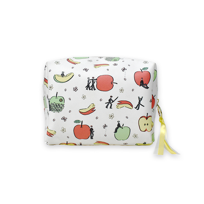 Factory Custom High Quality PU Leather Waterproof Large Capacity Printed Make up Bag Beauty Cosmetic Travel Organizer Pouch