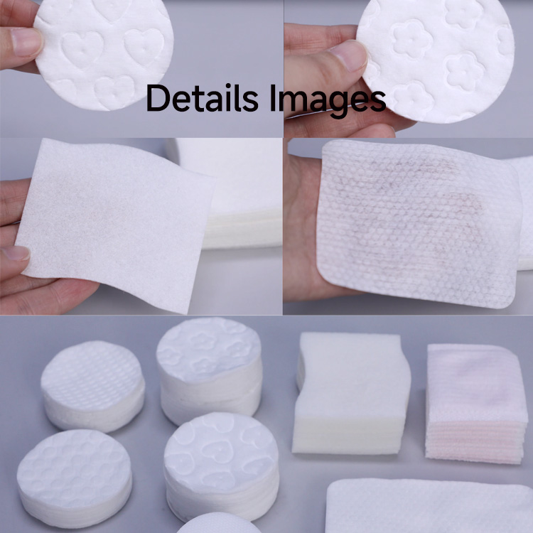 Custom Logo Cream Reusable Bamboo Makeup Remover Cotton Pads Facial Cleaning Cosmetic Make-Up Face Laundry Bag Feature Cleansing