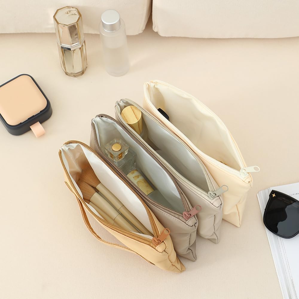 4 In 1 Makeup Bag Accordion Travel Makeup Bag With 4 Dividers Cosmetic Bags For Women Portable Makeup Organizer With Compartment