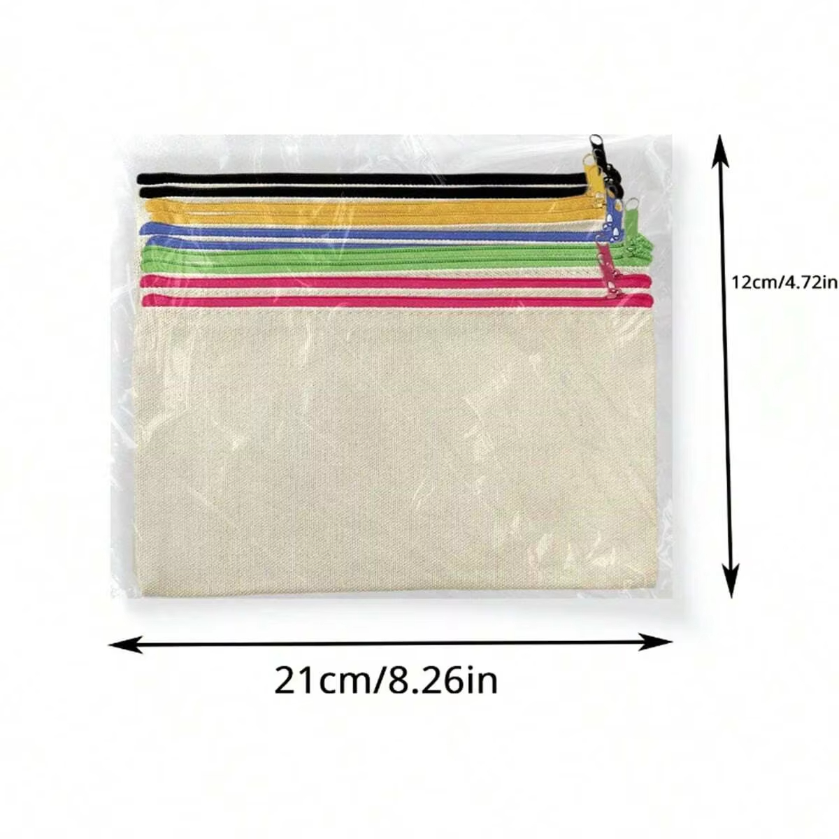 Eco Friendly Custom Printed Logo Blank Make Up Organic Cotton Plain Travel New Cosmetic Makeup Bag Canvas Pouch With Zipper