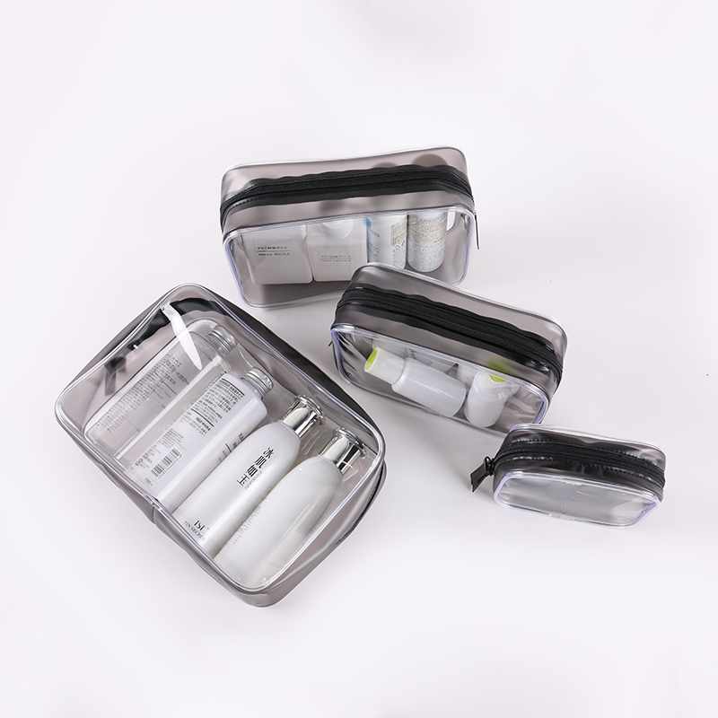 Private Label Cosmetic Bags Pvc Zipper Cosmetic Makeup Bag Custom Logo Printed Fashion Women Travel Make up Bag