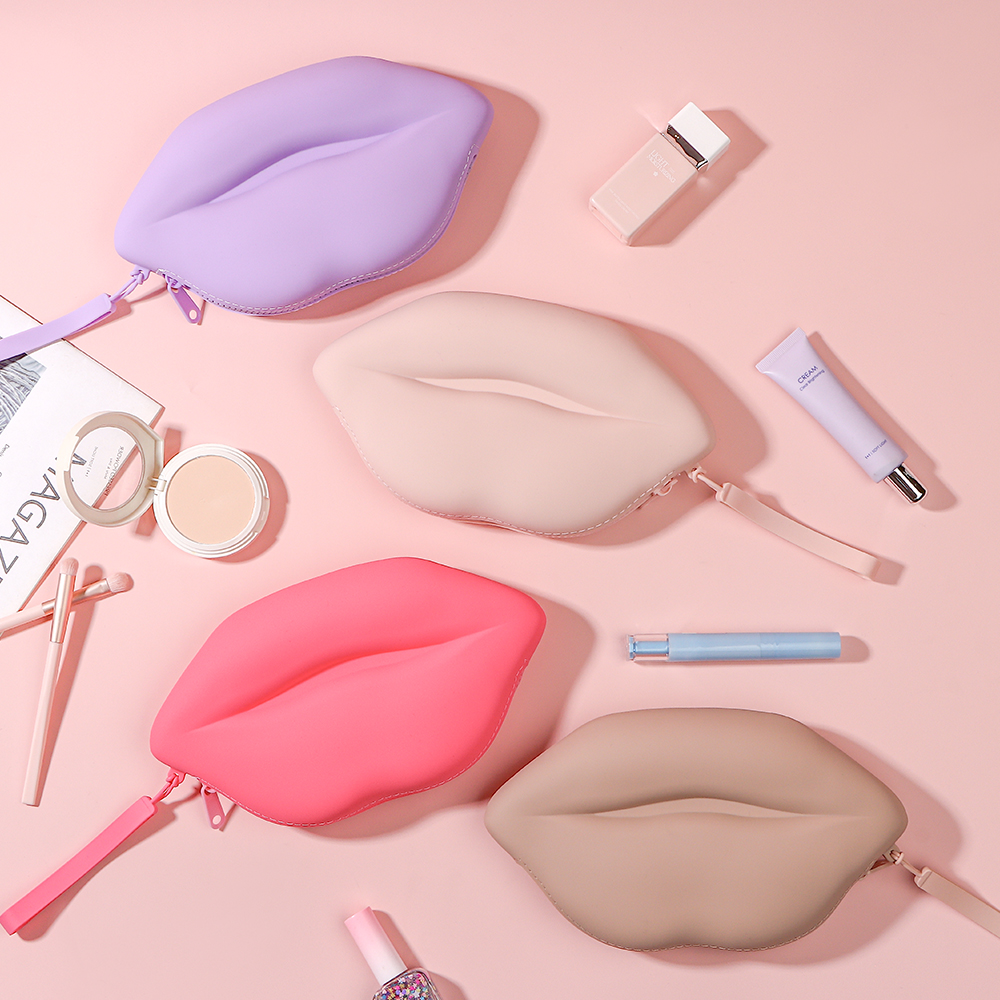 Best-selling Eco-friendly Silicone Fashion Cosmetic Bag Waterproof and Durable Storage Bag Large Capacity Silicone Makeup Bag
