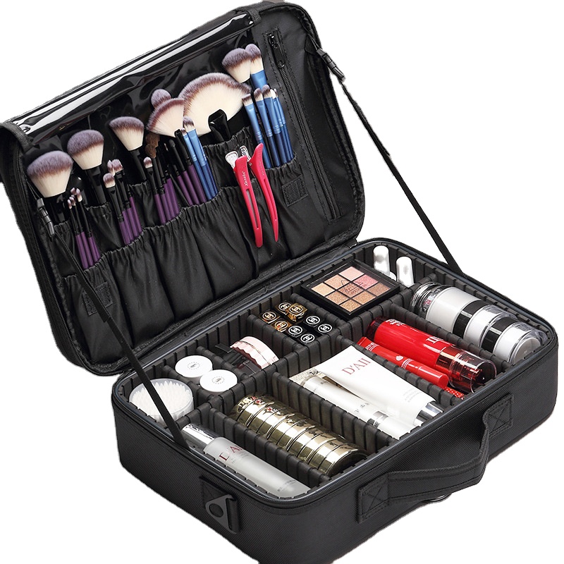Hot Sale Custom Waterproof Brushes Makeup Bag Portable Artist Beauty Professional Make up Case Travel Organizer Cosmetic Bsh Set
