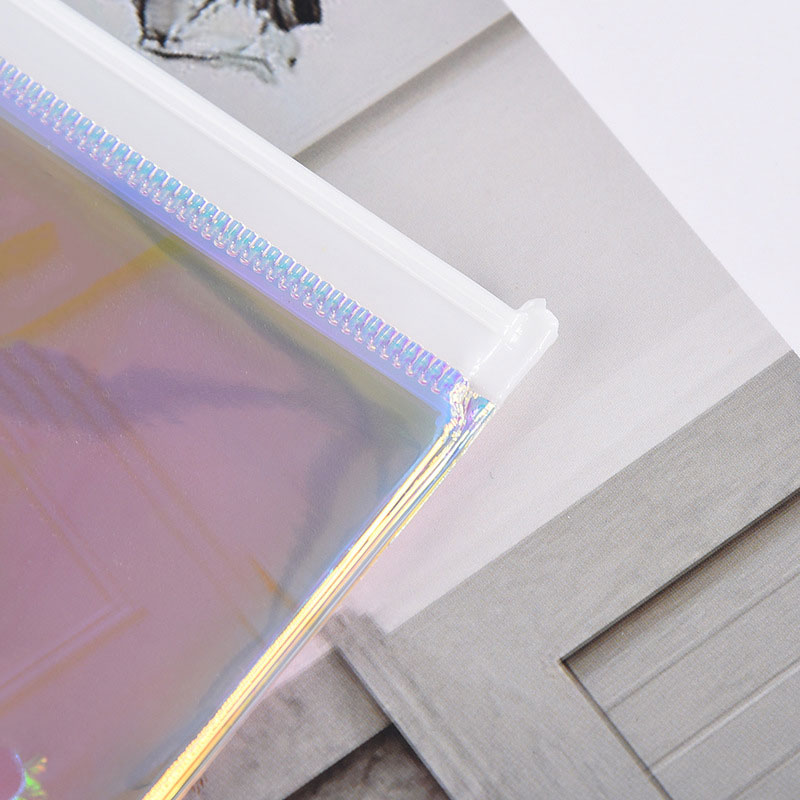 Factory Wholesale Holographic Zipper Bag Travel Portable Universal Wash Bag Daily Necessities Beauty Accessories PVC Storage Bag