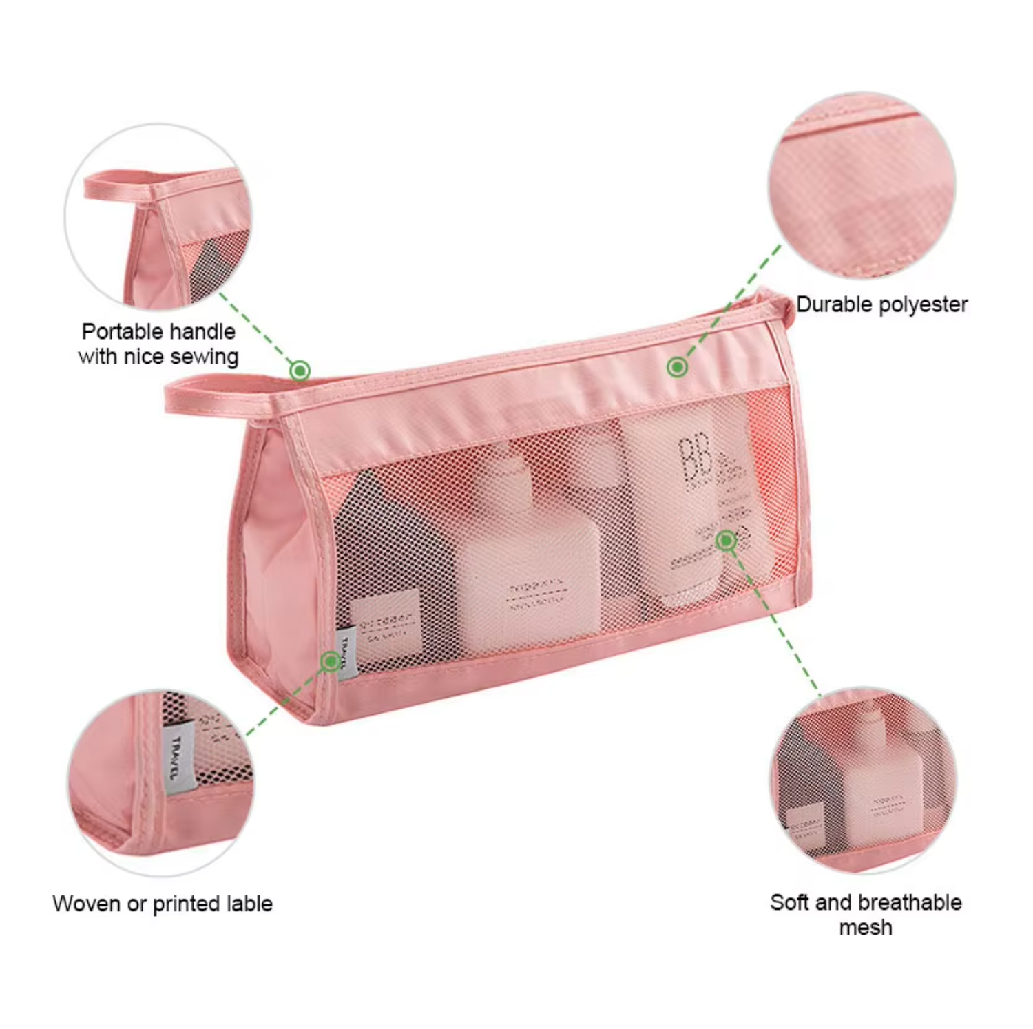 Large-Capacity Travel Cosmetic Bag