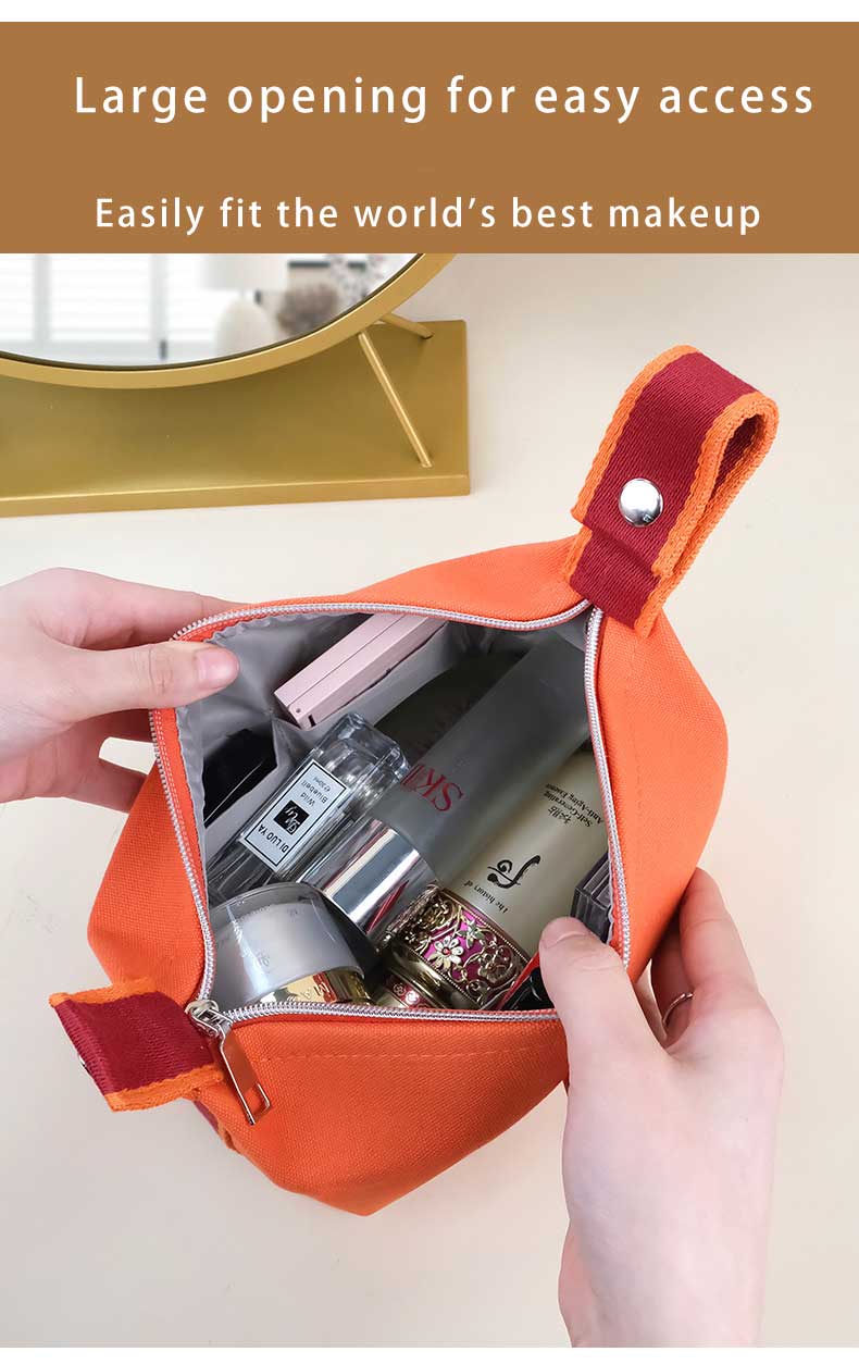 Canvas Cosmetic Cases Makeup Bag Toiletry Wash Bag Beauty Skincare Make up Pouch Bolsa Cosmetiquera
